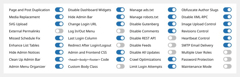 Admin and Site Enhancements (ASE) for WordPress